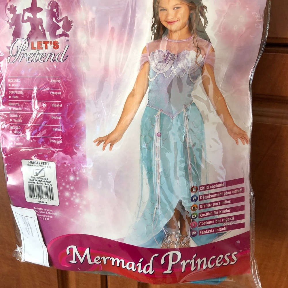 Let’s Pretend Mermaid Child Costume Kid 4-6